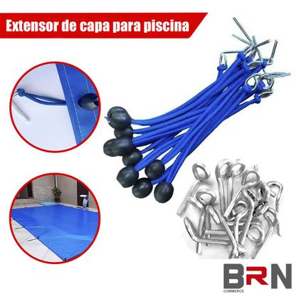 Imagem de Capa De Piscina Lona Resistente Para Proteção 3x2m + Kit Instalação
