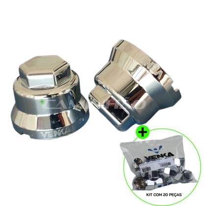 Imagem de Capa de Porca Cromada para Roda Caminhão Alemã 32mm / 33mm