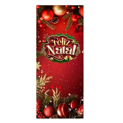 Imagem de Capa De Porta Tecido Sublimado Natal Veste Fácil C Elástico