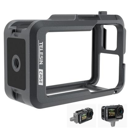 Imagem de Capa De Proteção Completa Em Liga De Alumínio Para DJI Action 4 Com Suporte De Liberação Rápida E