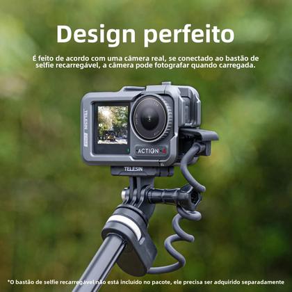 Imagem de Capa De Proteção Completa Em Liga De Alumínio Para DJI Action 4 Com Suporte De Liberação Rápida E