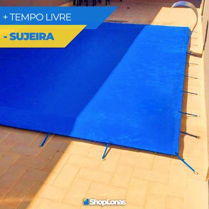 Imagem de Capa de Proteção P/ Piscina 5,5x2 Azul Impermeável 510 Micra