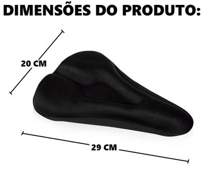 Imagem de Capa de Selim Gel Bike Mtb Ajustável Antibacteriano Atrio BI013