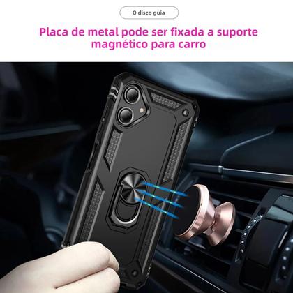 Imagem de Capa De Silicone À Prova De Choque Para Samsung Galaxy A16 5G A06 Com Suporte De Anel