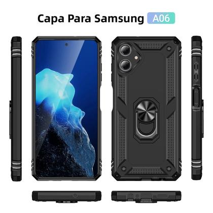 Imagem de Capa De Silicone À Prova De Choque Para Samsung Galaxy A16 5G A06 Com Suporte De Anel