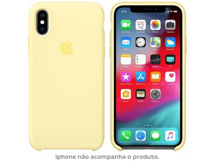 Imagem de Capa de Silicone Amarelo-creme para iPhone XS Max