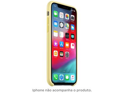 Imagem de Capa de Silicone Amarelo-creme para iPhone XS Max