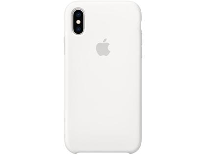 Capa de Silicone Branca para iPhone XS Max - Original - Capinha de