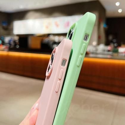 Imagem de Capa de Silicone Fosco com Cordão para iPhone - À Prova de Choque