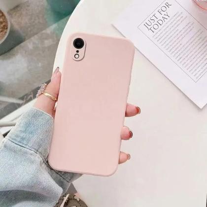 Imagem de Capa De Silicone Líquido Antichoque Para iPhone XR XS Max Com Toque De Pele