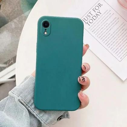 Imagem de Capa De Silicone Líquido Antichoque Para iPhone XR XS Max Com Toque De Pele