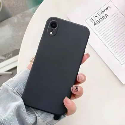 Imagem de Capa De Silicone Líquido Antichoque Para iPhone XR XS Max Com Toque De Pele