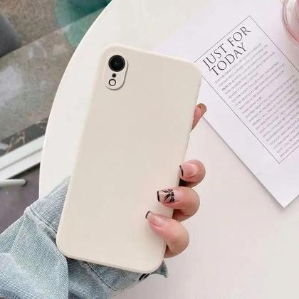 Imagem de Capa De Silicone Líquido Antichoque Para iPhone XR XS Max Com Toque De Pele