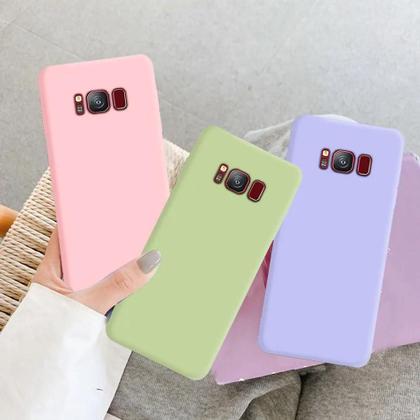 Imagem de Capa De Silicone Líquido Macia Para Samsung Galaxy S8 S9 S10 S20 S21 FE S22 S23 Note 8 9 10 20 plus
