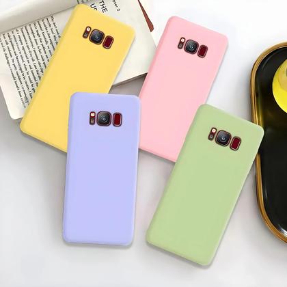 Imagem de Capa De Silicone Líquido Macia Para Samsung Galaxy S8 S9 S10 S20 S21 FE S22 S23 Note 8 9 10 20 plus