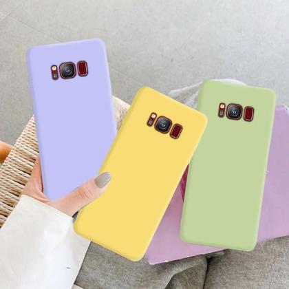 Imagem de Capa De Silicone Líquido Macia Para Samsung Galaxy S8 S9 S10 S20 S21 FE S22 S23 Note 8 9 10 20 plus