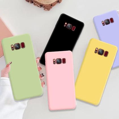 Imagem de Capa De Silicone Líquido Macia Para Samsung Galaxy S8 S9 S10 S20 S21 FE S22 S23 Note 8 9 10 20 plus