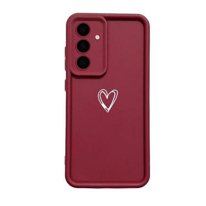 Imagem de Capa De Silicone Macia Em Forma De Coração Para Samsung Galaxy A17 A55 A56 A54 A34 A36 A26 A16 5G