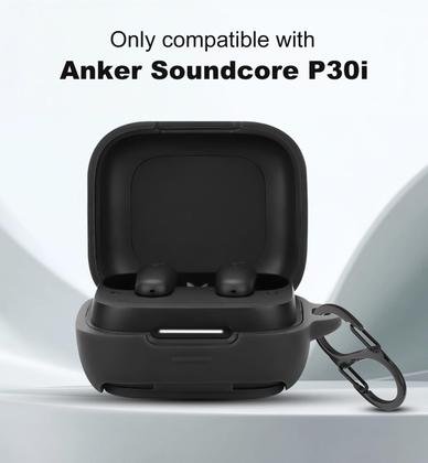Imagem de Capa de silicone para Anker Soundcore P30i com mosquetão