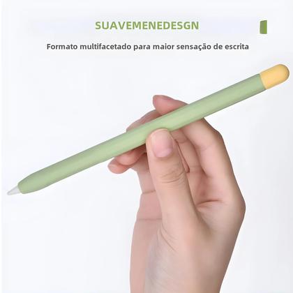 Imagem de Capa de Silicone para Apple Pencil (1ª e 2ª Geração) - Antiderrapante e Cores Combinando