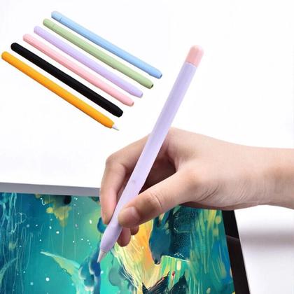 Imagem de Capa de Silicone para Apple Pencil (1ª e 2ª Geração) - Antiderrapante e Cores Combinando
