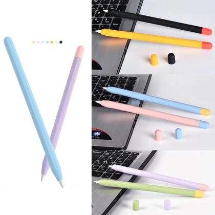 Imagem de Capa de Silicone para Apple Pencil (1ª e 2ª Geração) - Antiderrapante e Cores Combinando
