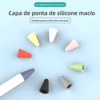 Imagem de Capa De Silicone Para Apple Pencil Com 8 Pontas Substituíveis Protetor De Ponta Para Caneta Stylus