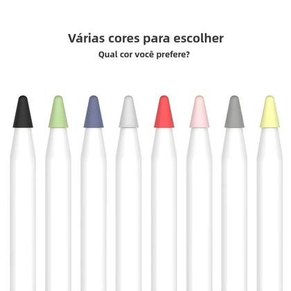 Imagem de Capa De Silicone Para Apple Pencil Com 8 Pontas Substituíveis Protetor De Ponta Para Caneta Stylus