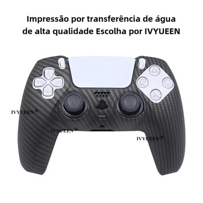 Imagem de Capa de Silicone para Controle PS5 - Impressão por Transferência de Água