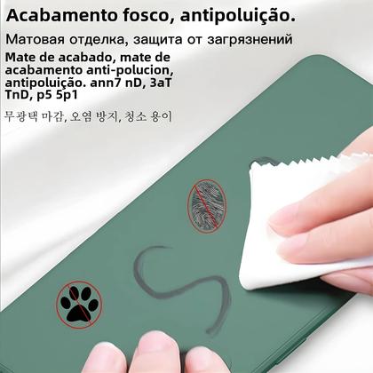 Imagem de Capa de Silicone para Samsung Galaxy S21/S22 Ultra/S9/S10/S20/A52/A52s/A12/A21s/A32/A50/A51/A71/Note