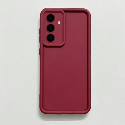 Imagem de Capa de Silicone para Samsung S25/S24/S23/S22/Ultra/A55/A34/A15/A35/A52 - Cores Delicadas