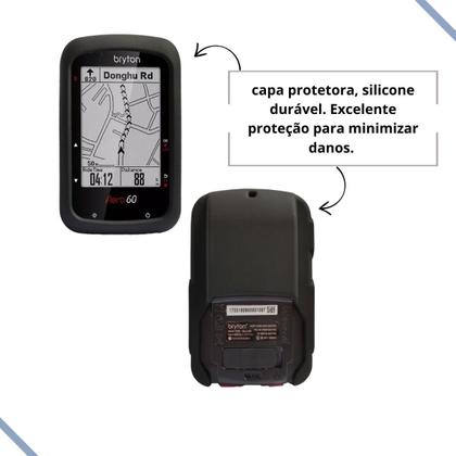 Imagem de Capa De Silicone + Película Para Gps  Bryton Aero 60