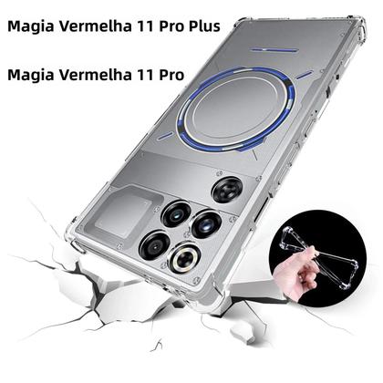 Imagem de Capa De Silicone TPU Transparente Antichoque Com Airbag Para ZTE Nubia Red Magic 11 pro