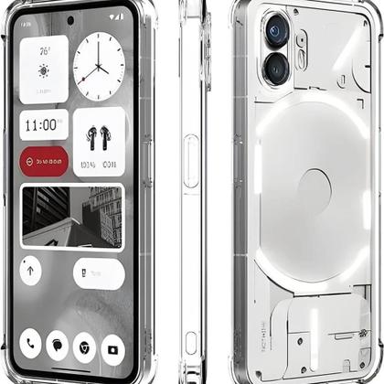 Imagem de Capa De Silicone Transparente À Prova De Choque Para Nothing Phone 1 2, Capa Protetora Macia E