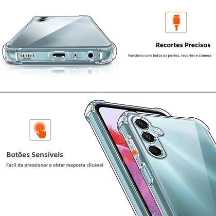 Imagem de Capa De Silicone Transparente À Prova De Choque Para Samsung Galaxy S24 S23 S21 FE S25 plus Note 20