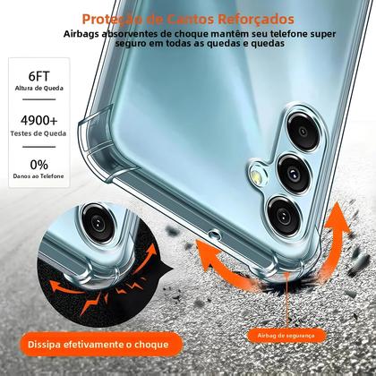 Imagem de Capa De Silicone Transparente À Prova De Choque Para Samsung Galaxy S24 S23 S21 FE S25 plus Note 20