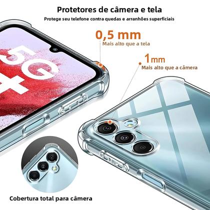 Imagem de Capa De Silicone Transparente À Prova De Choque Para Samsung Galaxy S24 S23 S21 FE S25 plus Note 20
