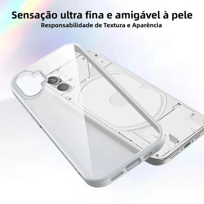 Imagem de Capa De Silicone Transparente Fosca À Prova De Choque Para Nothing Phone 1 5G Com Amortecimento De