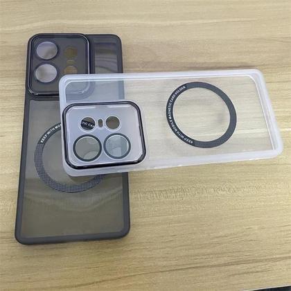 Imagem de Capa De Silicone Transparente MagSafe Para Moto Edge 60 pro Fusion Stylus 50 Ultra NEO