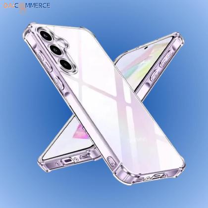 Imagem de Capa de Silicone Transparente p/ Smatphone Samsung Galaxy A15 Anti Impacto com Bordas Reforçadas Anti Queda