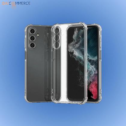 Imagem de Capa de Silicone Transparente p/ Smatphone Samsung Galaxy A15 Anti Impacto com Bordas Reforçadas Anti Queda