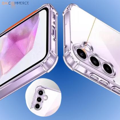 Imagem de Capa de Silicone Transparente p/ Smatphone Samsung Galaxy A15 Anti Impacto com Bordas Reforçadas Anti Queda