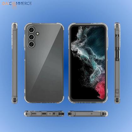 Imagem de Capa de Silicone Transparente p/ Smatphone Samsung Galaxy A15 Anti Impacto com Bordas Reforçadas Anti Queda