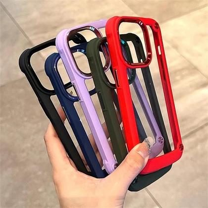 Imagem de Capa De Silicone Transparente Resistente a Impactos Para iPhone 16 15 14 13 12 11 pro Max plus Capa