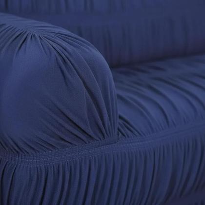 Imagem de Capa De Sofa 2 E 3 Lugares 21 Elastico Azul