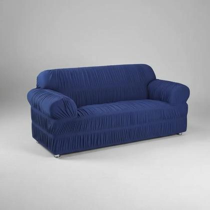 Imagem de Capa De Sofa 2 E 3 Lugares 21 Elastico Azul