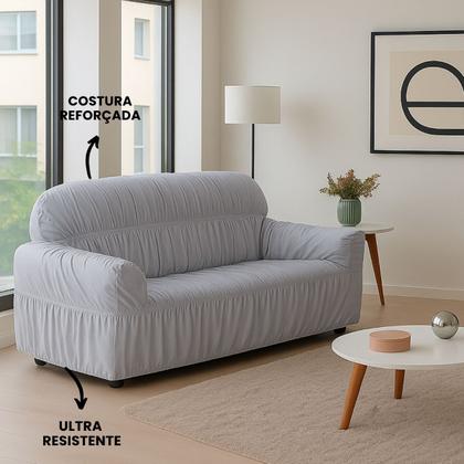 Imagem de Capa de Sofá 2 e 3 Lugares Elasticada Malha Gel 28 Elásticos