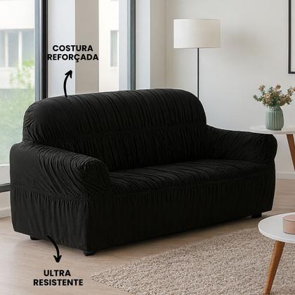 Imagem de Capa de Sofá 2 e 3 Lugares Elasticada Malha Gel 28 Elásticos