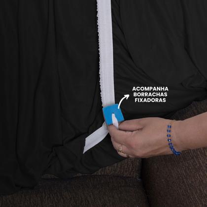 Imagem de Capa de Sofá 2 e 3 Lugares Elasticada Malha Gel 28 Elásticos