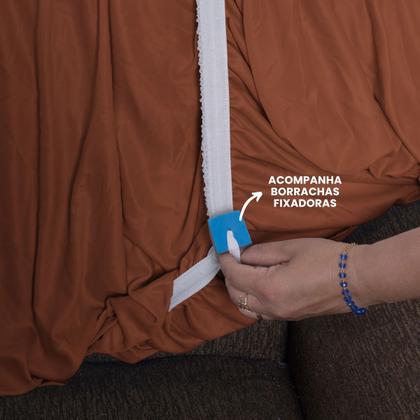 Imagem de Capa de Sofá 2 e 3 Lugares Elasticada Malha Gel 28 Elásticos